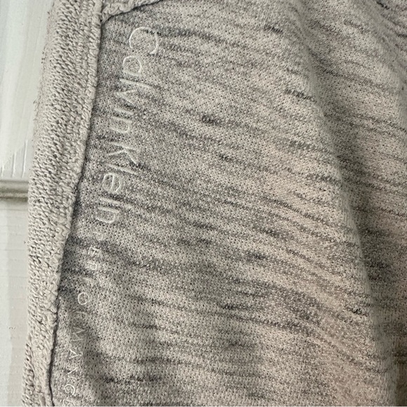 Calvin Klein Performance Cozy Cream and Gray Joggers - Picture 2 of 3